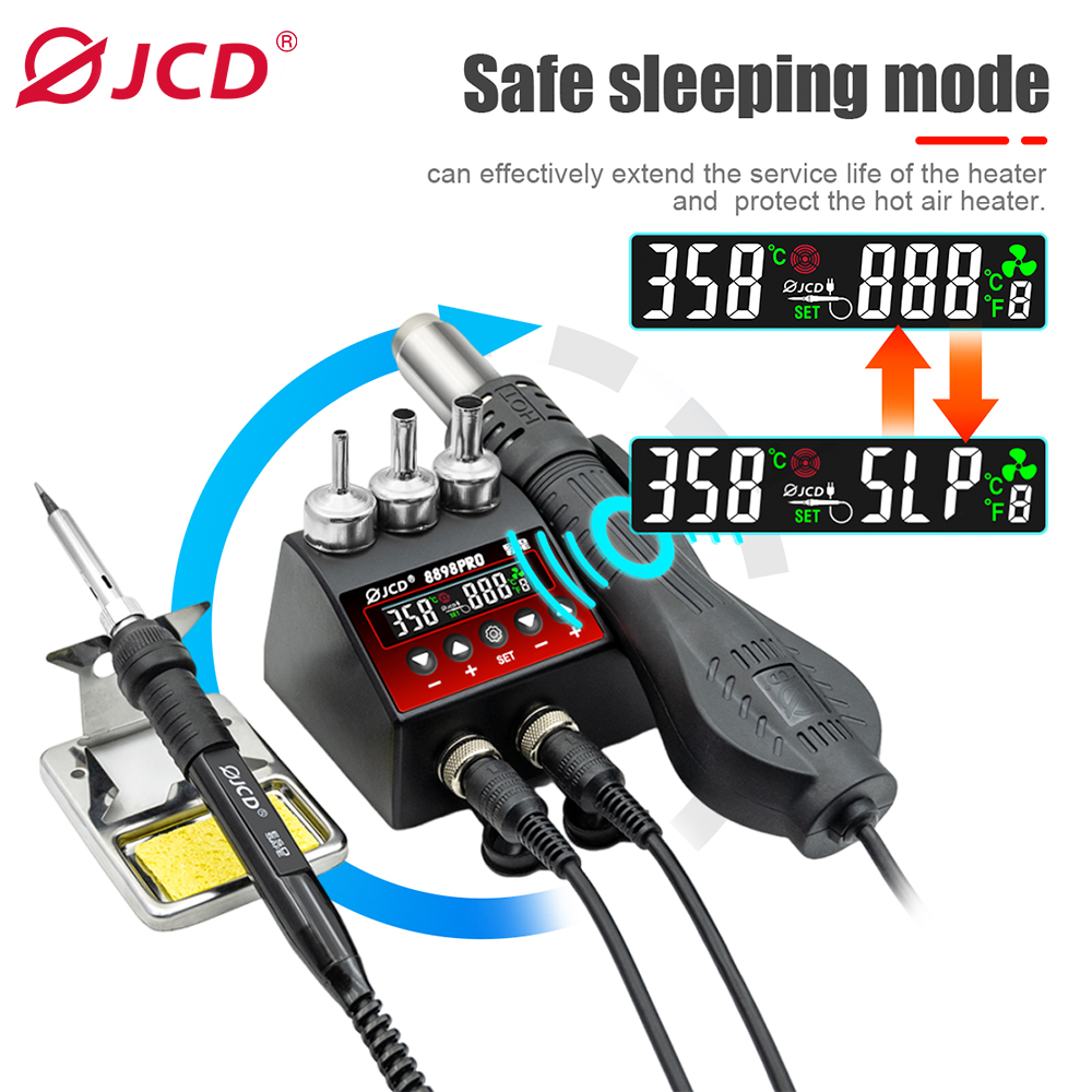 2 In 1 Soldering Rework Station 750W - JCD 8898Pro 2 in 1 Soldering