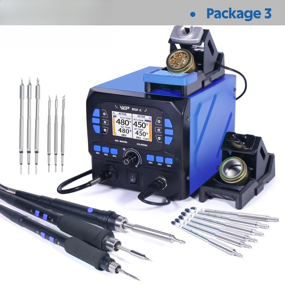 992D-II 2 In 1 LCD Display  Ho - C210 Precision Soldering Station 评论和价格