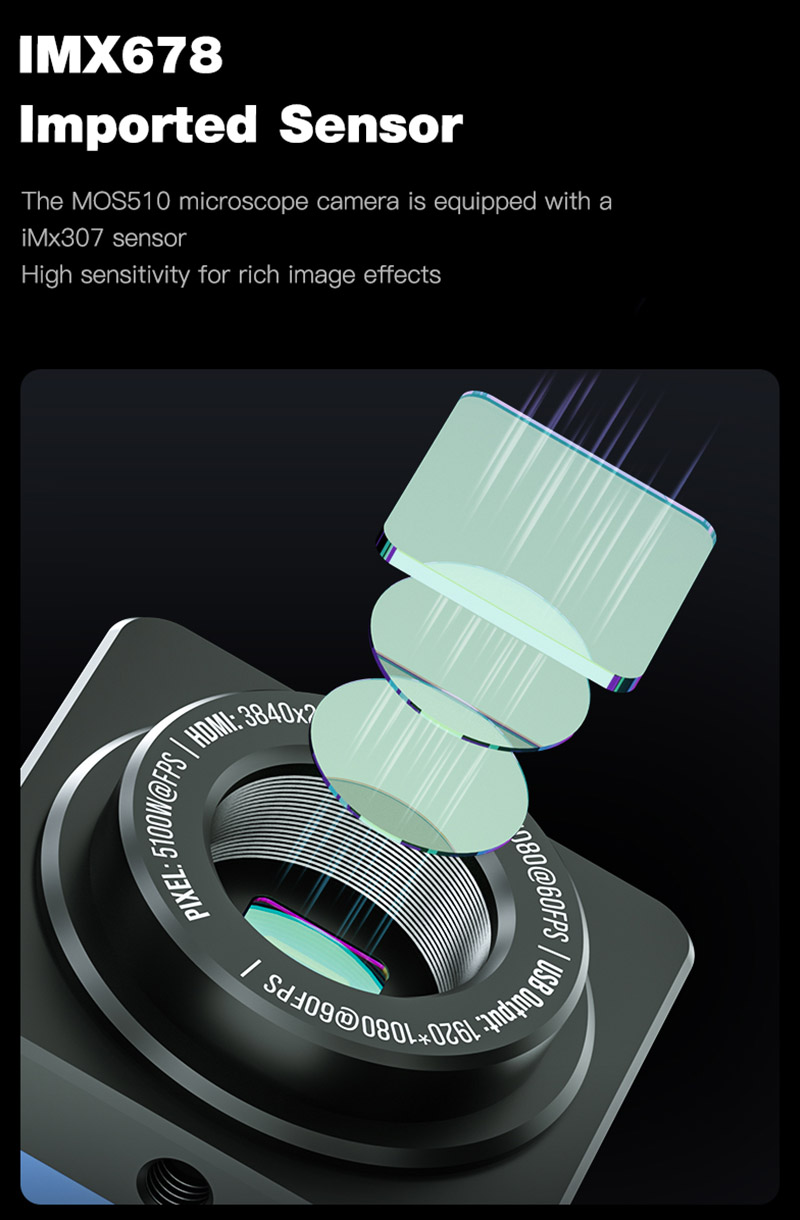 MECHANIC Industrial Microscope - 4K Microscope Camera Sony Sensor 评论和价格
