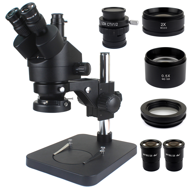 Phone PCB Soldering Repair Lab - Trinocular Stereo Microscope 7X-45X 评论和价格