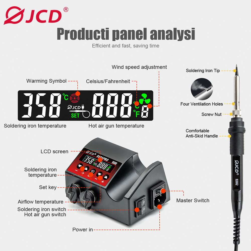 750W SMD Rework Soldering Stat - 2 In 1 Soldering Rework Station 750W 评论和价格