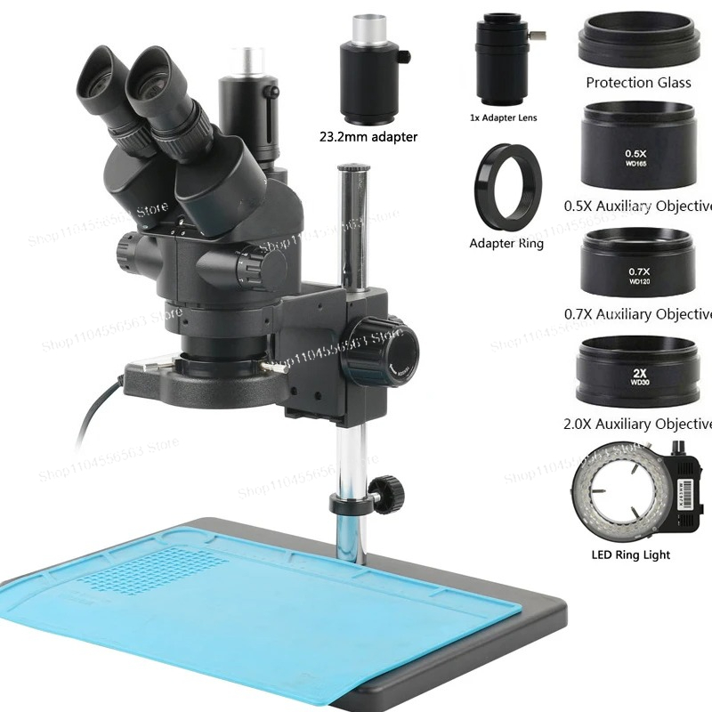 Industrial Lab Trinocular Simu - Trinocular Stereo Microscope 7X-45X 评论和价格