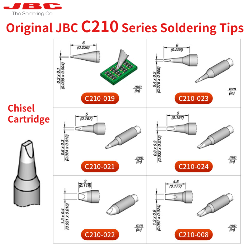 100% Original JBC Cartridge C2 - C210 Precision Soldering Station 评论和价格