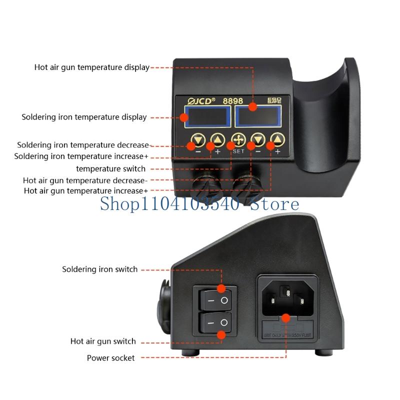 02DC Soldering Station 750W 2  - 2 In 1 Soldering Rework Station 750W 评论和价格