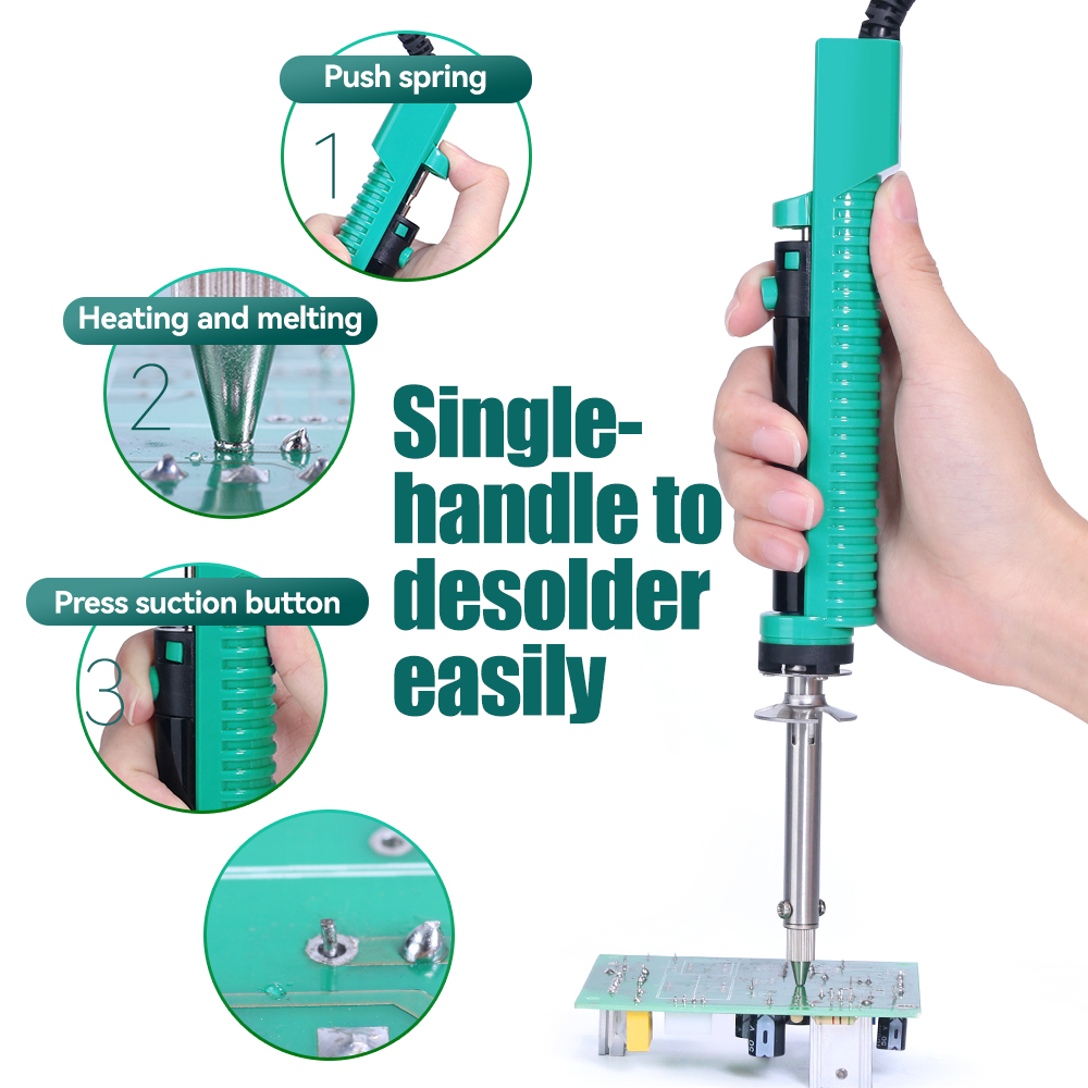 YIHUA 929D-V Tin Sucker Electr - Desoldering Pump Electric Vacuum Station 评论和价格