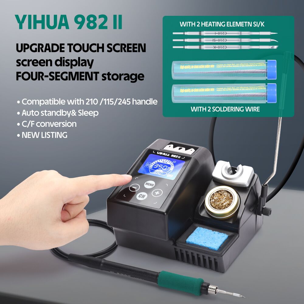 YIHUA 982-II Touch Screen C245 - C210 Precision Soldering Station 评论和价格