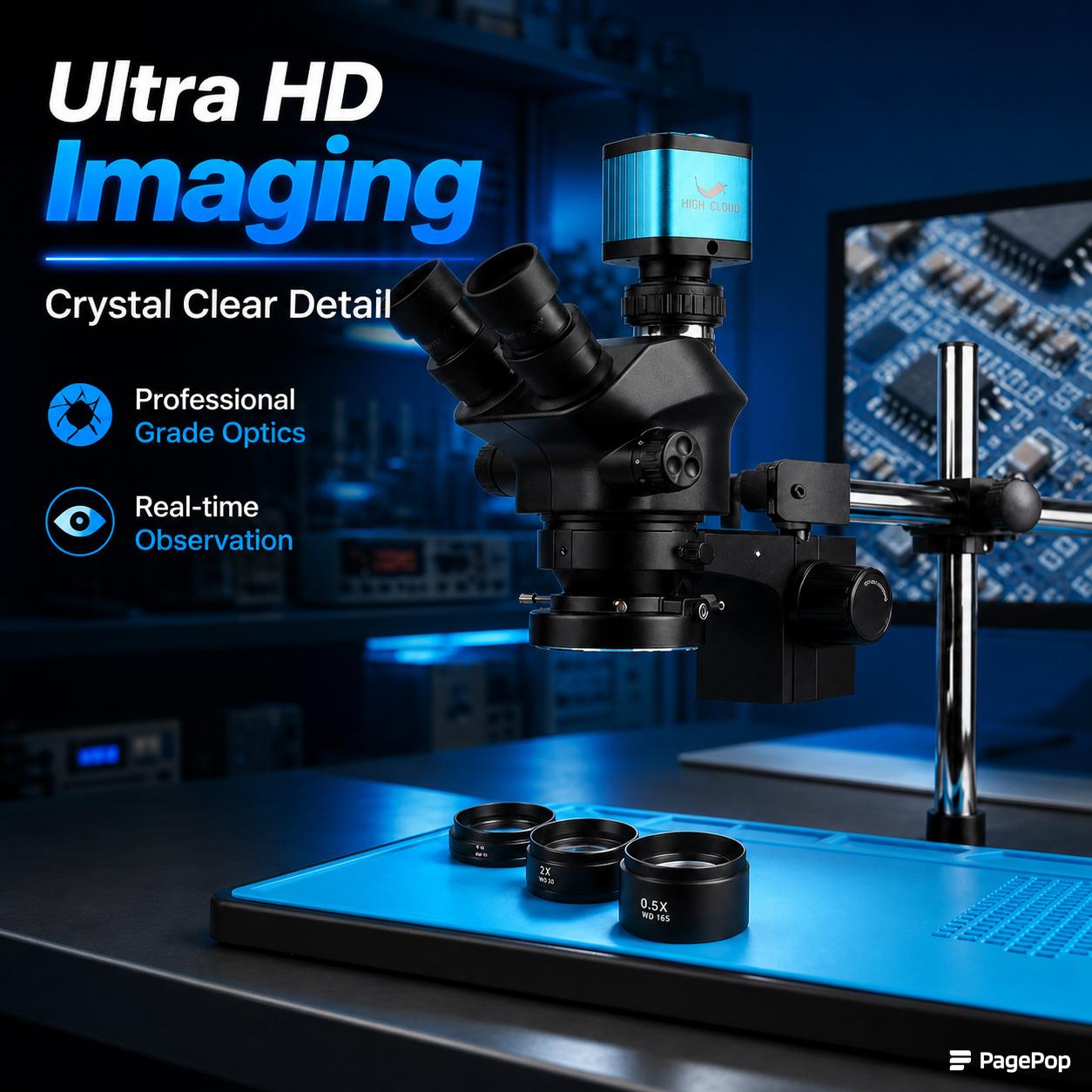 Industrial Lab Simul Focal Adj - Simul-Focal Industrial Microscope 4K Hdmi 评论和价格